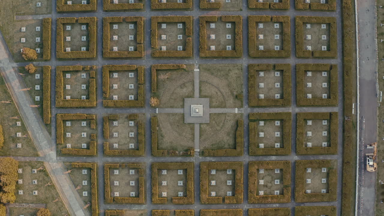 Geometric Garden Pattern from Above