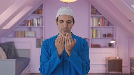 religious muslim man reading namaz