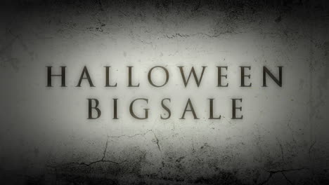 Halloween-Großer-Verkauf-Auf-Dunkelweißer-Schmutzwand