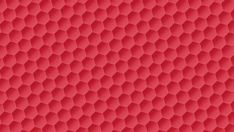 red honeycomb pattern