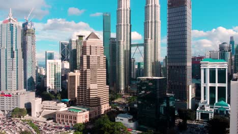 aerial view of kuala lumpur city center, day time, malaysia