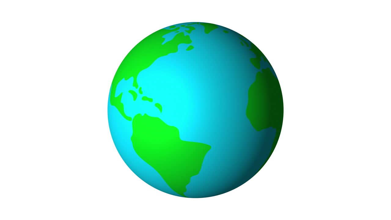 la animación del planeta.