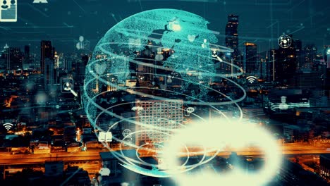 global connection and the internet network alteration in smart city
