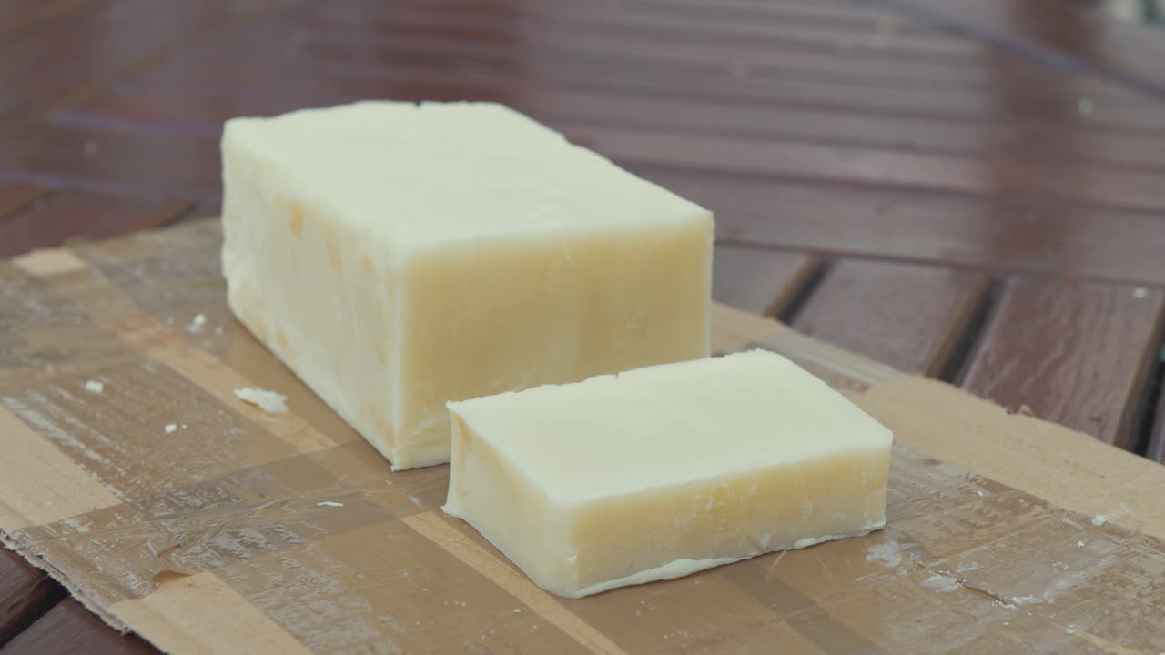 jabón orgánico casero de coco - aceite de oliva