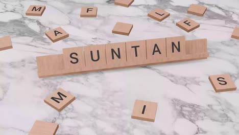 suntan word on scrabble