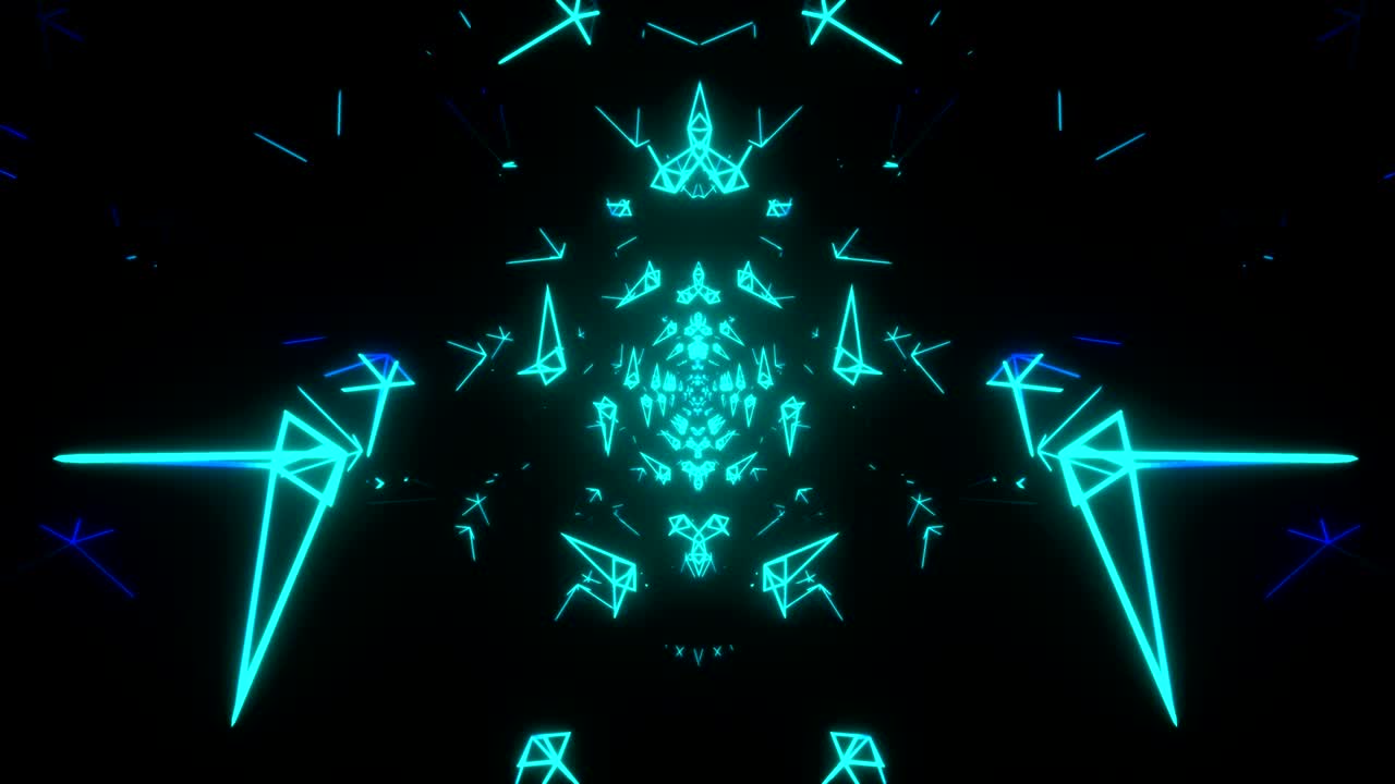 4k 네온 사이버 테크 vj 루프