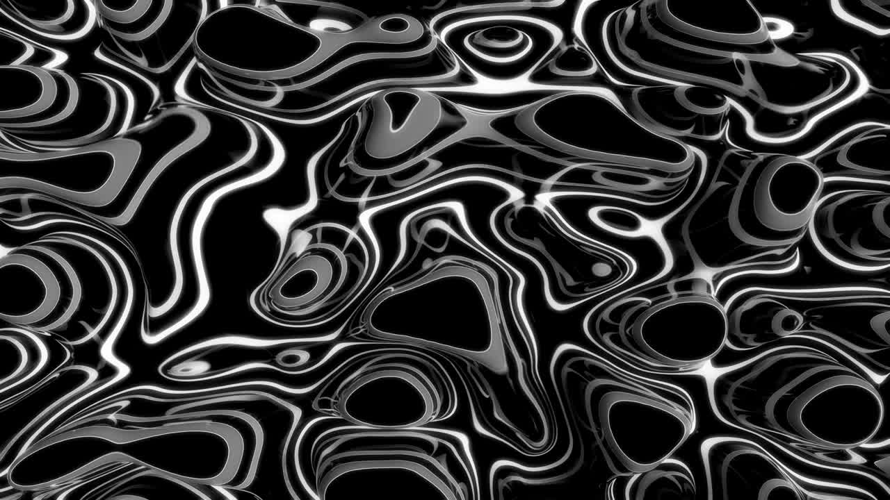 Curve al neon astratte e luminose