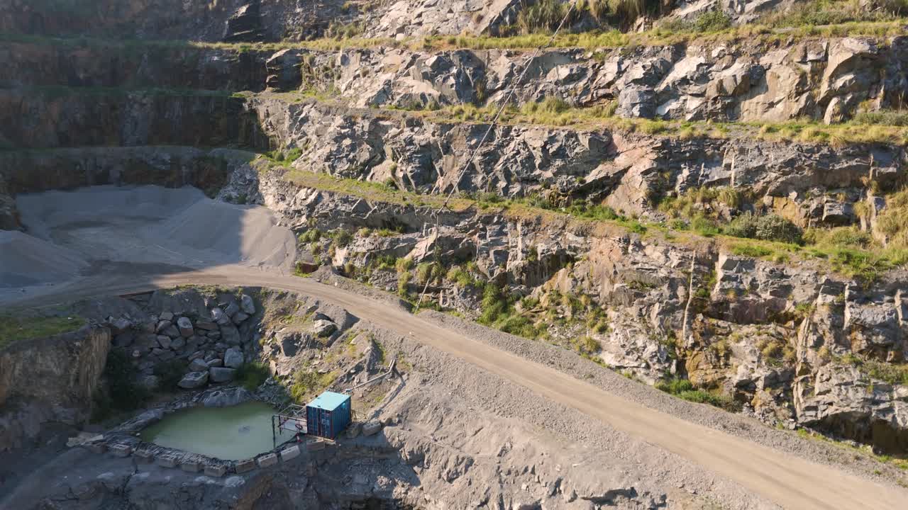 vista aérea de una cantera
