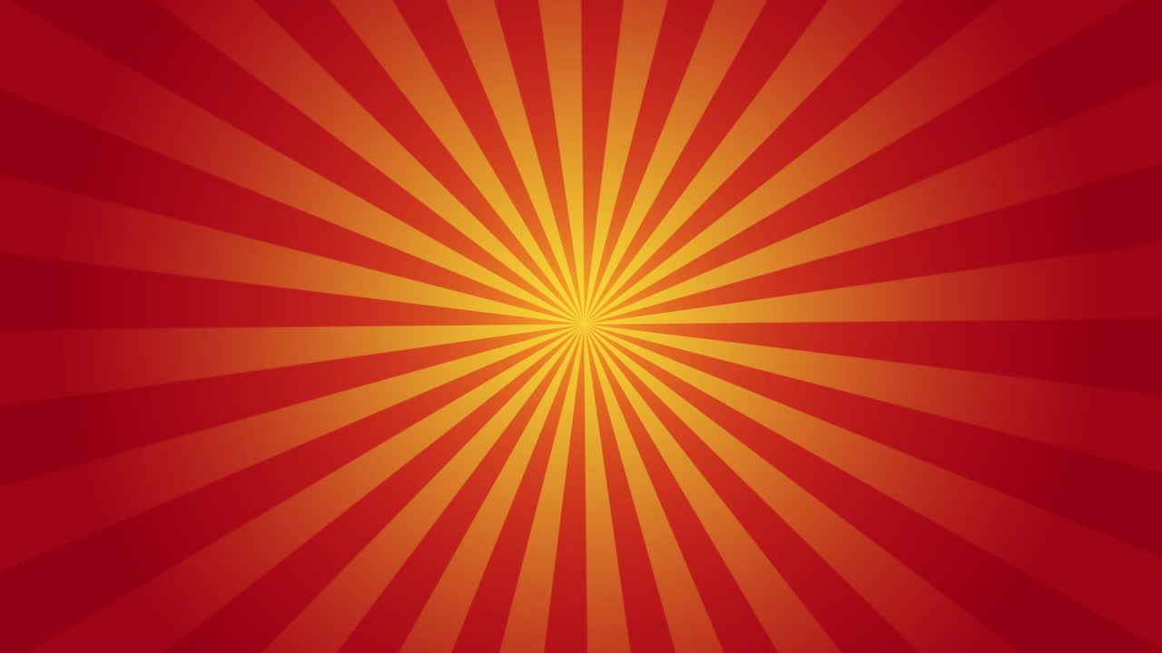 Sun with rays animation. Looped background with rays rotating in a circle.