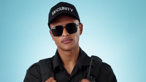 guardia de seguridad, cara de estudio