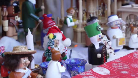 christmas nutcrackers in a market