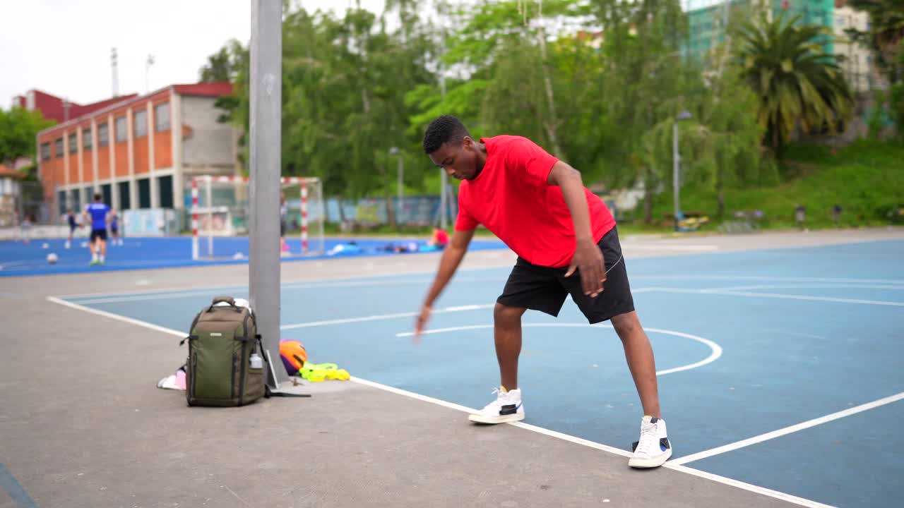 Sports training outdoors