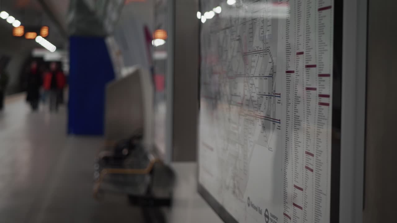 карта станций лондонского метро.