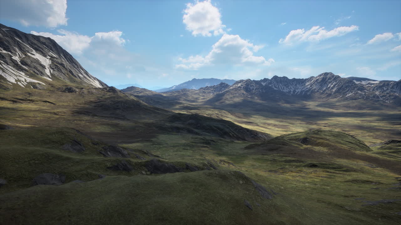 Paesaggio di valle di montagna