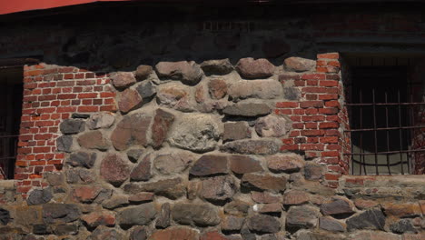 an ancient stone wall close-up view of museum fortress korela that enhancing the beauty of fortress, russia