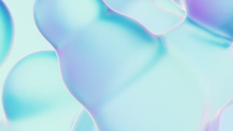 transparent gradient bubbles, 3d rendering.