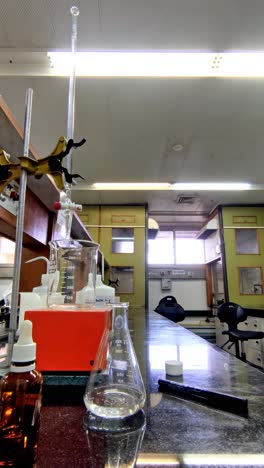 a man in a lab coat is working on an experiment