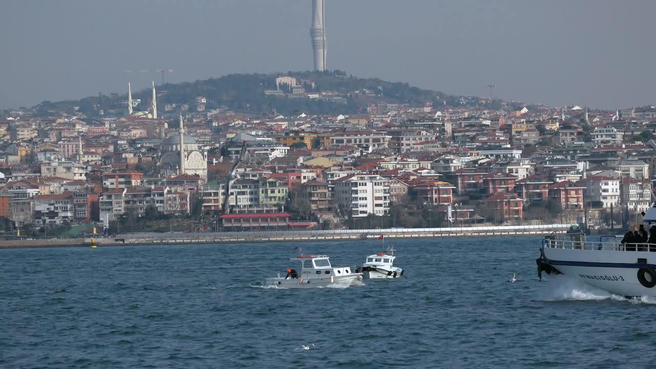 ferry en el puerto de estambul
