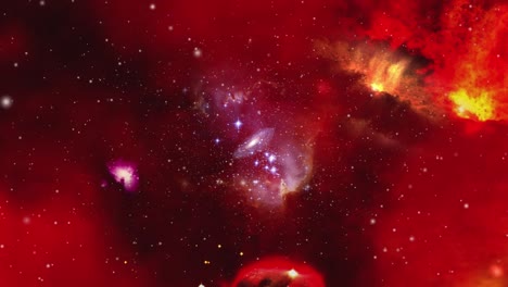 flight through nebula. a space intro or journey through space.
