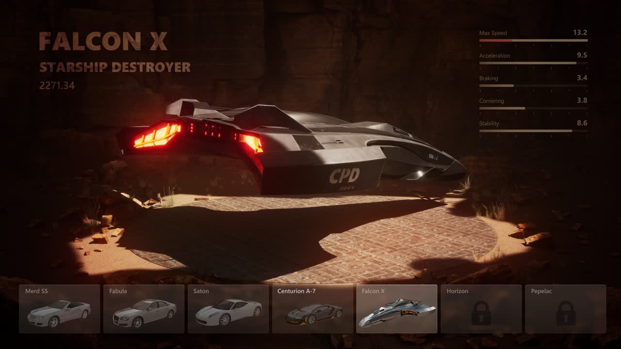 4k 루프 회전 우주선 선택 후드 동굴 내부