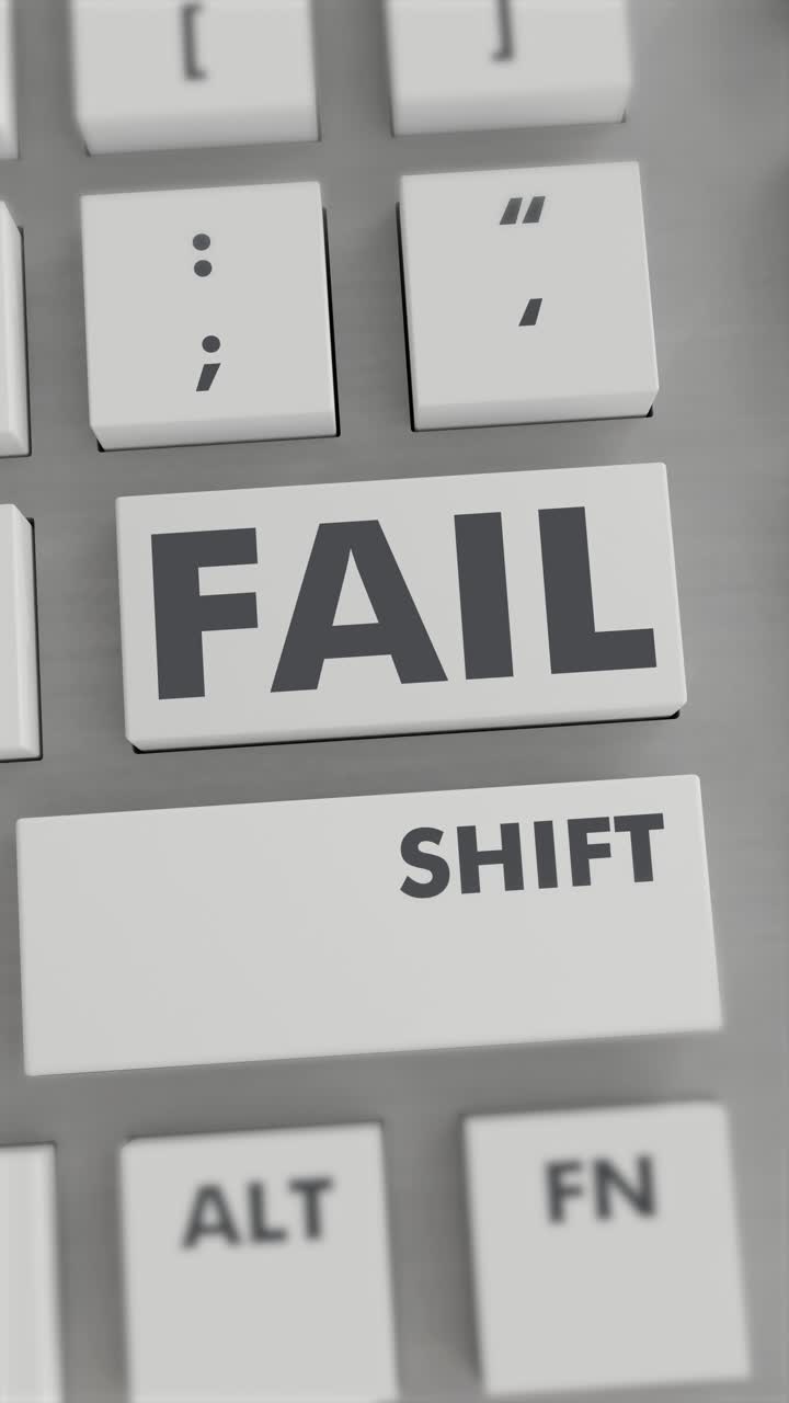 키보드에서 버튼을 누르면 실패합니다. 수직 비디오