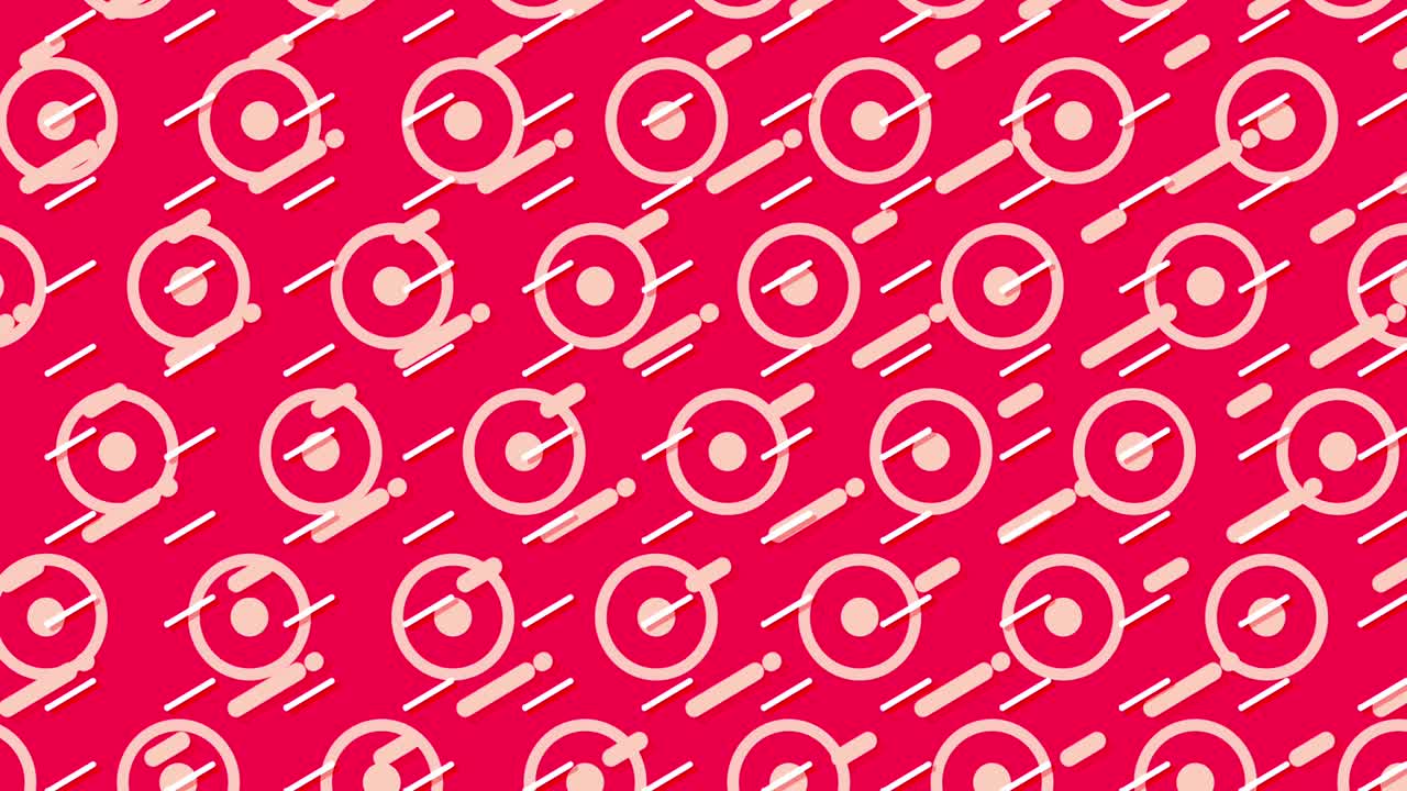 estilo de memphis fondo rojo y azul