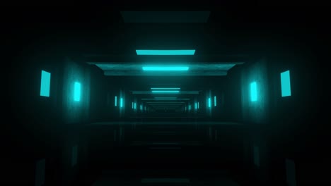 túnel de neón brillante