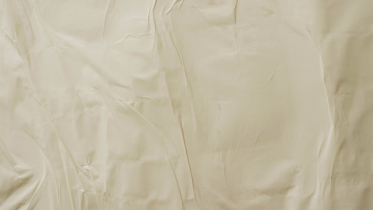 복사 공간과 함께 노란색  ⁇ 은 직물의 클로즈업 비디오