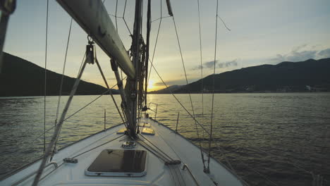 sunset sail on a yacht