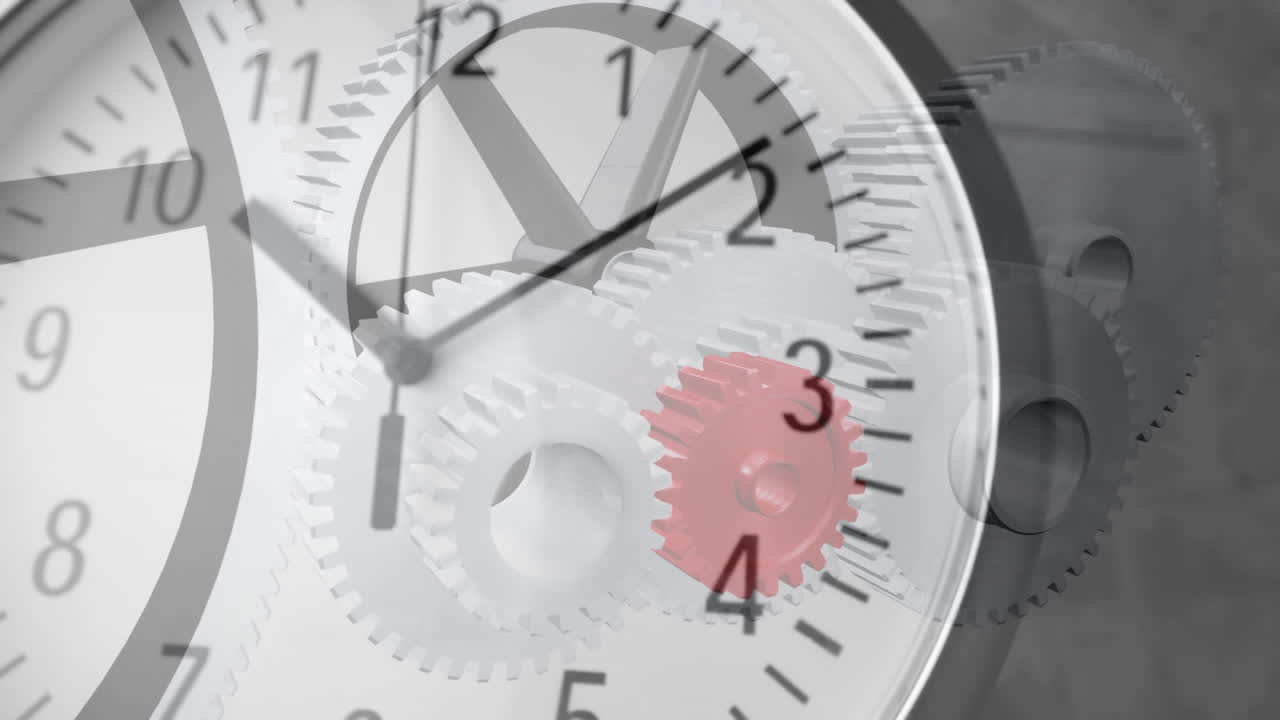 기어가 있는 시계