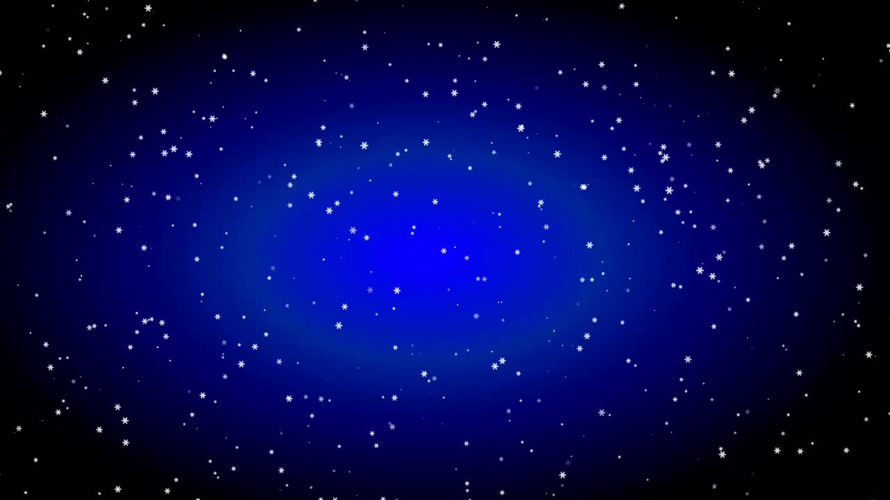 La nieve está cayendo.