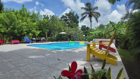 tropical poolside paradise