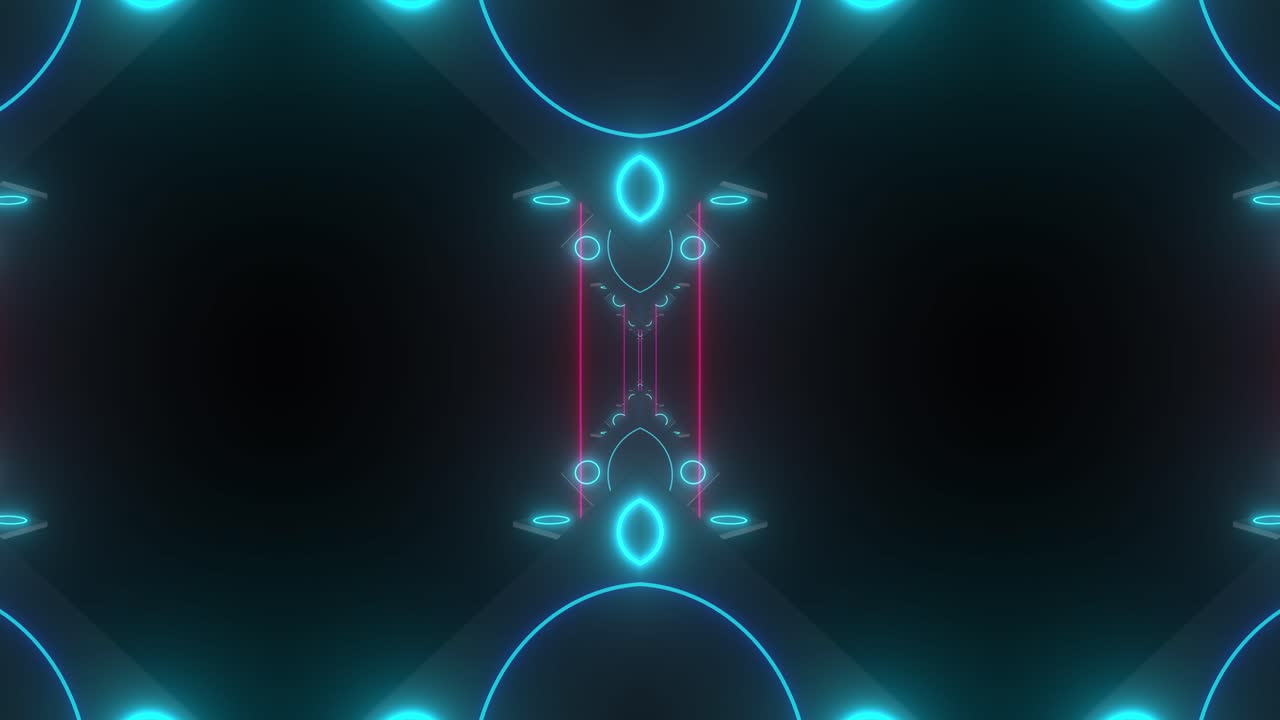 네온 기하학적 추상 배경