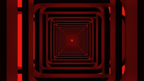 túnel abstracto rojo y negro