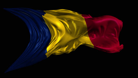 waving romanian flag