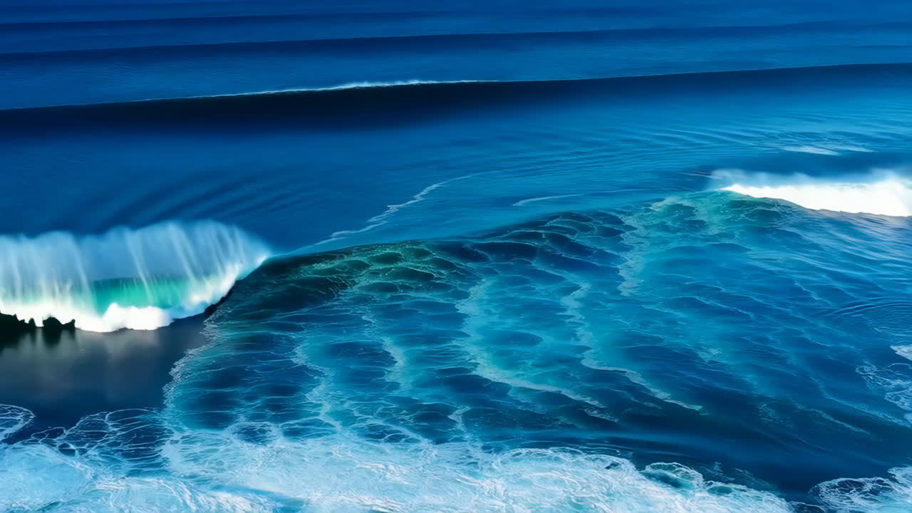 Blue Ocean Waves and Swells