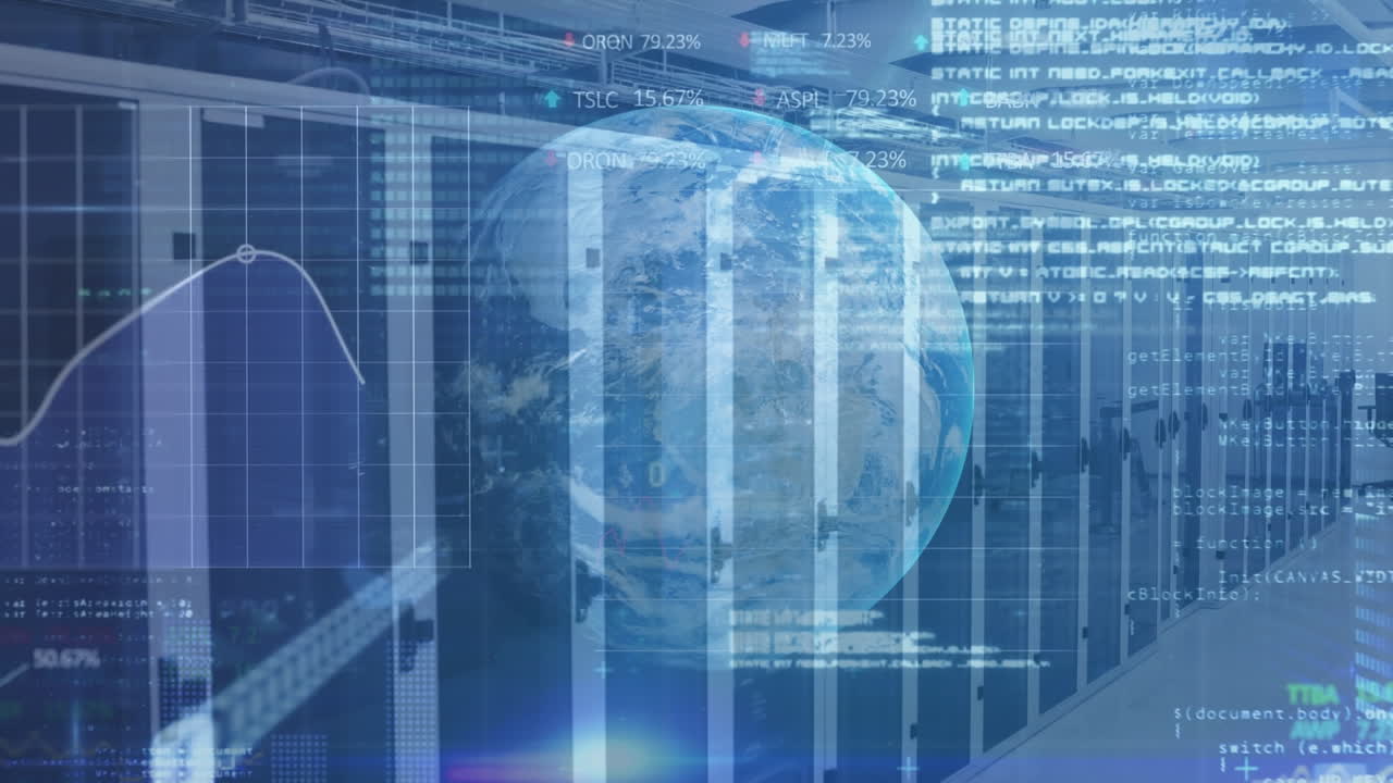 서버  ⁇  위의 글로브로 데이터 처리의 애니메이션