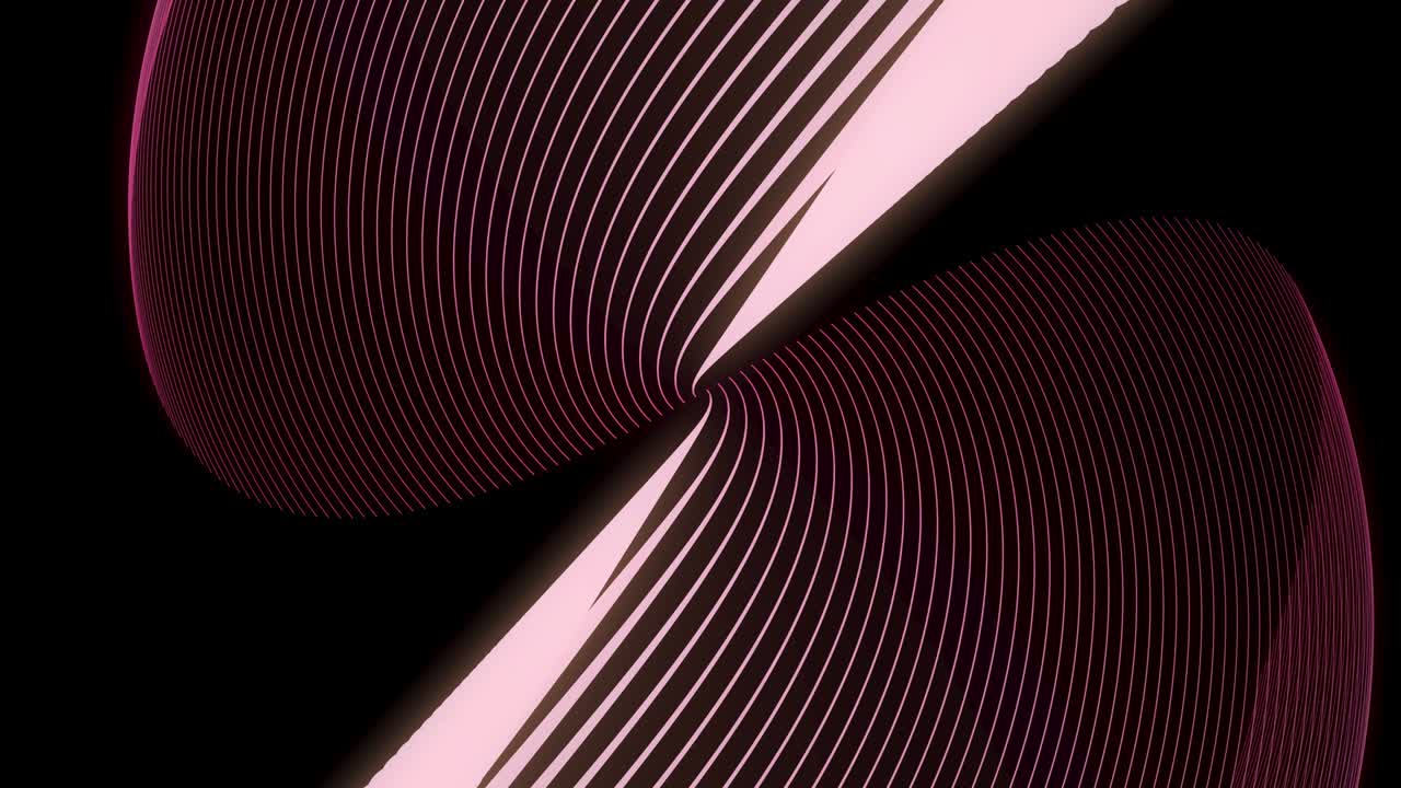 Sfondo astratto con linee colorate rotanti.