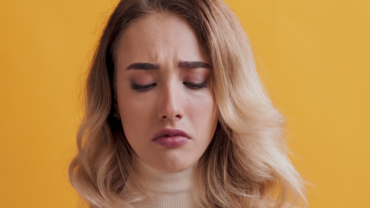 retrato de una mujer triste