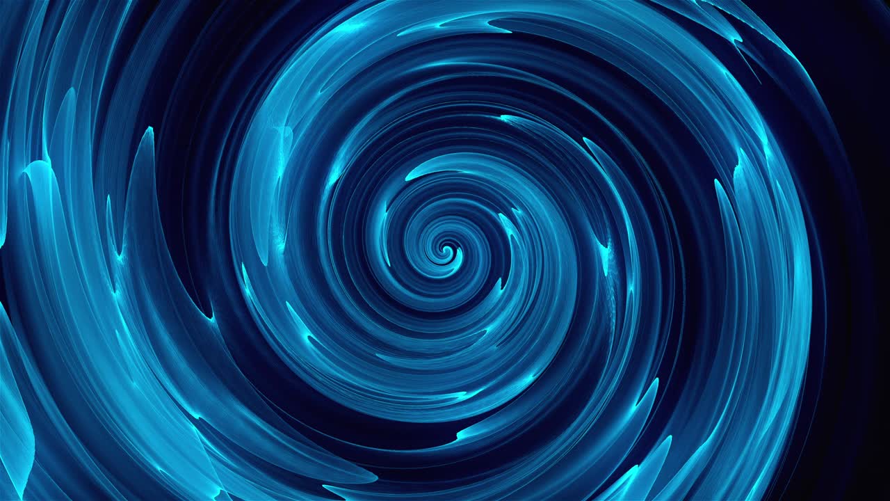 Computer generated background with abstract spiral. 3D rendering funnel of liquid with waves