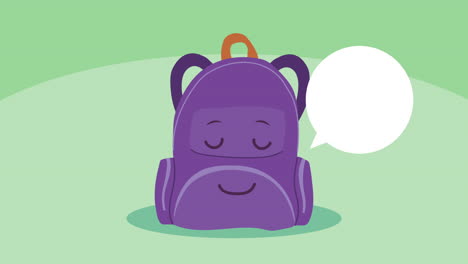 cute purple backpack