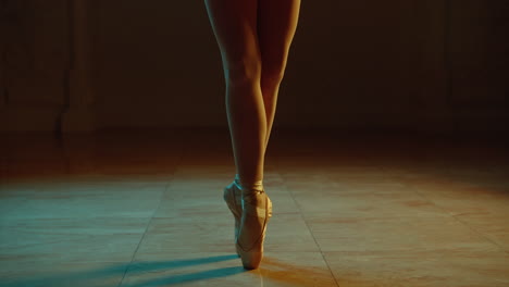 ballet dancer in pointe shoes