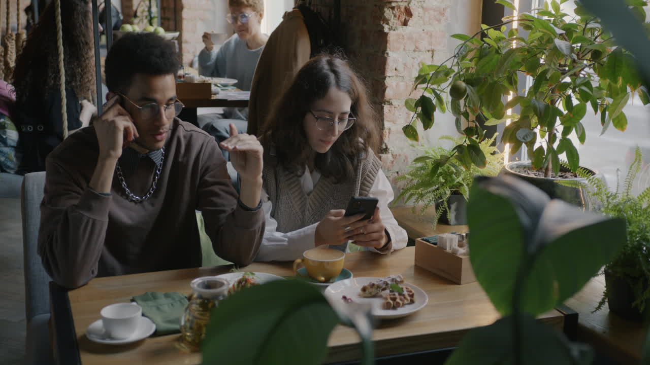 Young Couple at a Cafe