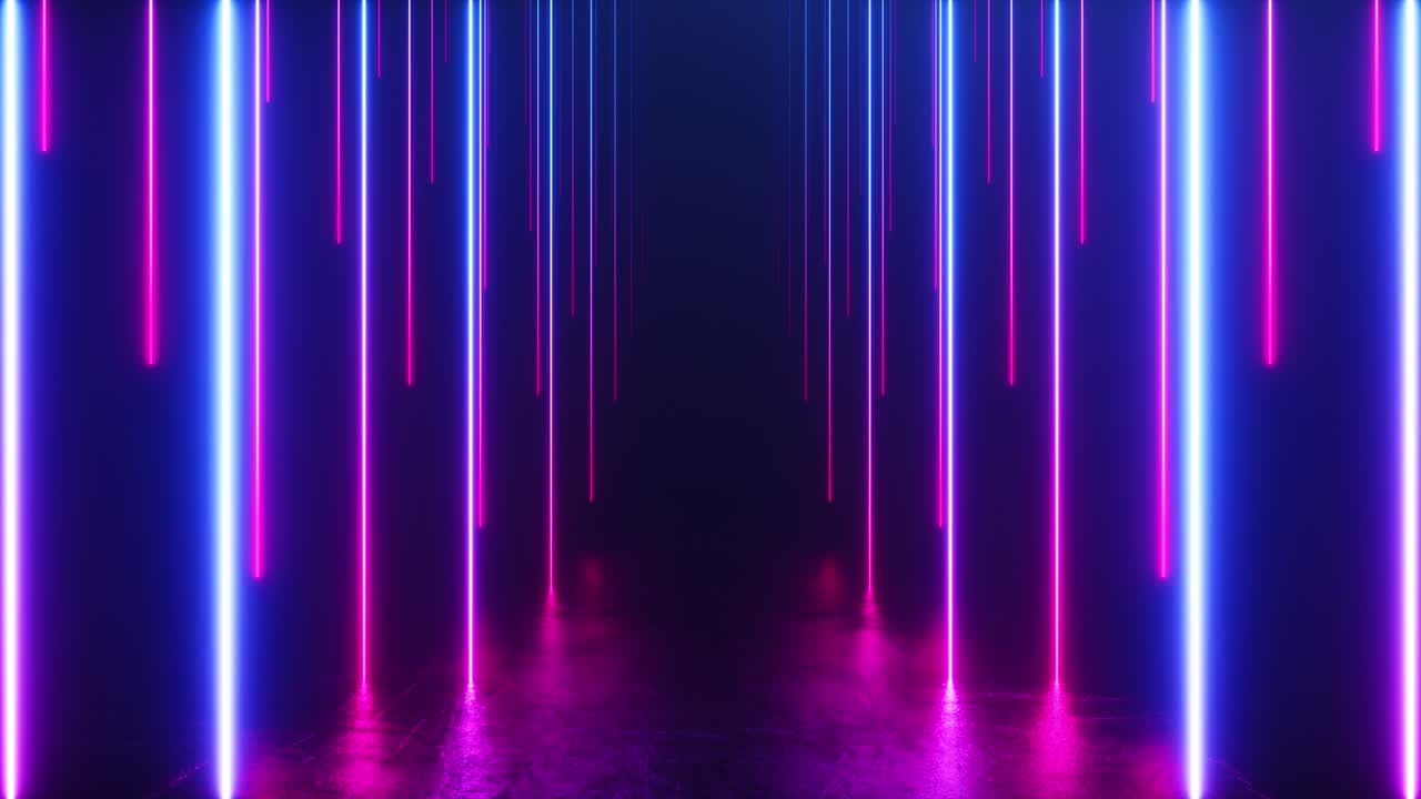 Sfondo tunnel di luce al neon