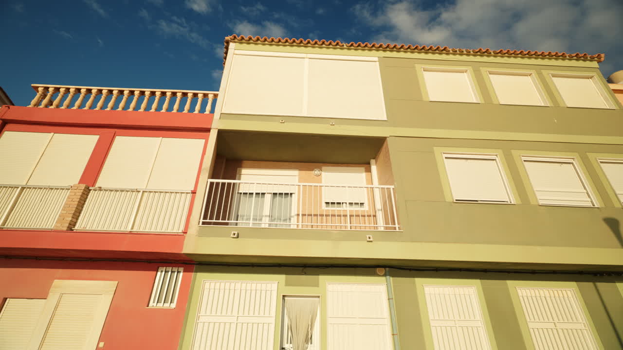 Exterior view of residential buildings