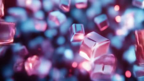 cubos brillantes abstractos