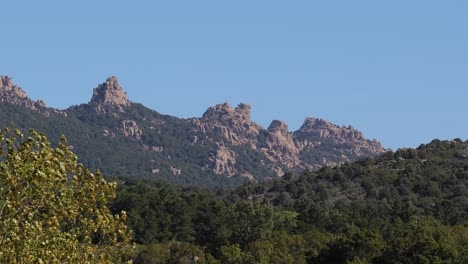 seven brothers mountain hills with blue clear sky