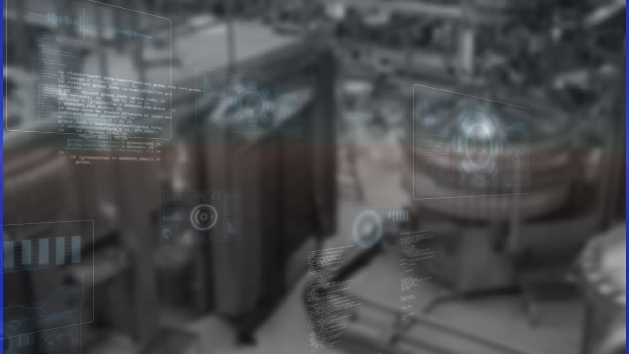 Animation of data processing over warehouse