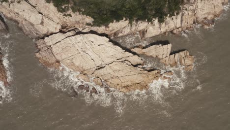 spindrift and rocks by the sea, photo in taizhou, zhejiang.