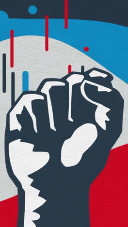 raised fist graphic design